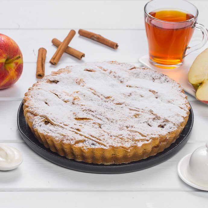 Пирог «Яблочный в сметанной заливке»