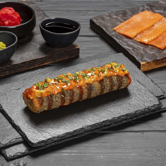 Ролл-дог с лососем